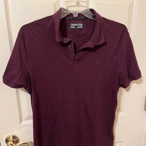 Calvin Klein LiquidTouch Men's Purple Polo.  Size Large